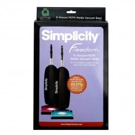 Simplicity Freedom HEPA Bags with Activated Charcoal 6pk