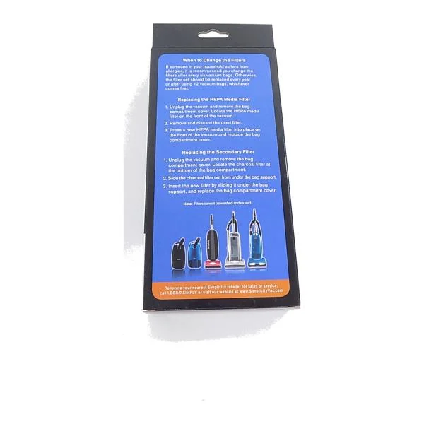 Symmetry S20UP Filter Set HEPA Media and Charcoal Filter Set b434-2000