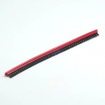 Black Nylon Brush Strips PV Red Long
