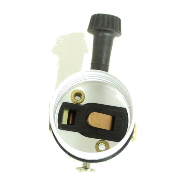 3-Terminal Medium Base Turn Knob Socket Interior