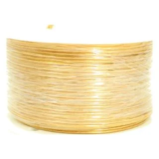 Clear Gold, 18/2 Plastic Lamp Spool Cord sold by the foot