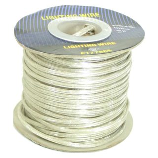 Clear Silver Color Spool Lamp Cord