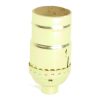 Keyless Leviton Brass Plated Medium Socket