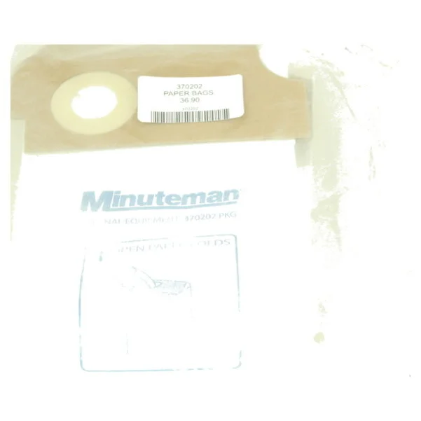 10 Pack) Minuteman MPV 370202 Micro-Lined Upright Bags. Also Fits Royal Commercial Upright Type S
