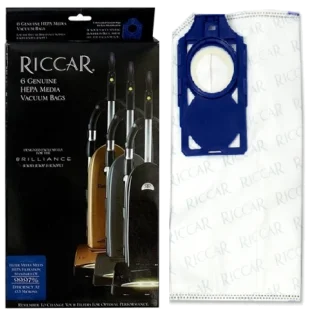 Riccar R30 Brilliance Series HEPA Bag with Activated Charcoal 6Pk Blue Collar RNHC-6
