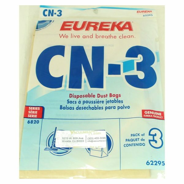 Eureka Paper Bags CN-3 for GE Canisters 3pk