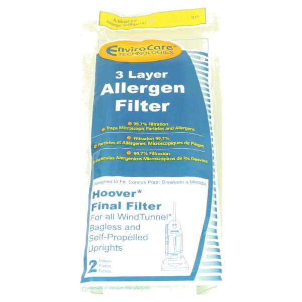 Hoover 3 Level Allergen Filter for Windtunnel Bagless Uprights