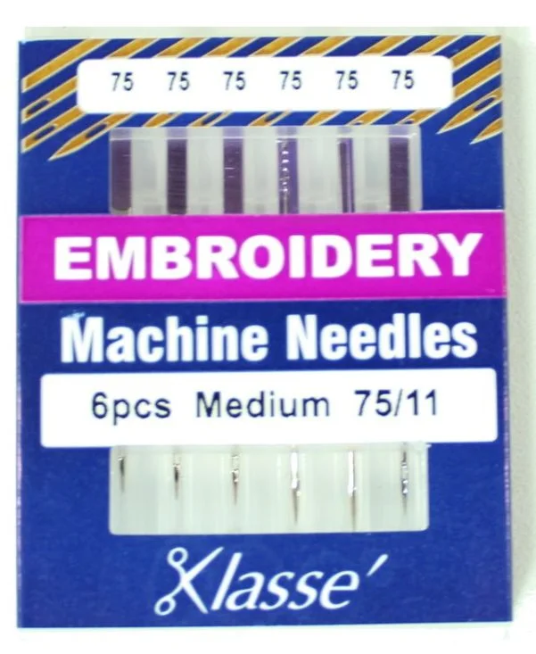 Klasse Embroidery 75/11 Sewing Machine Needles 6pk