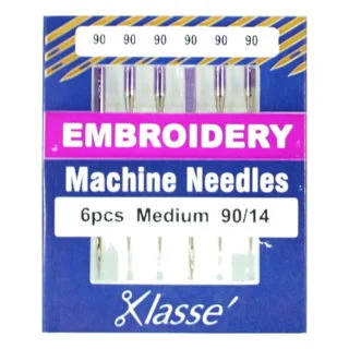 Klasse Embroidery 90/14 Sewing Machine Needles 6pk