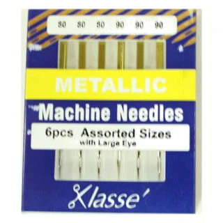 Klasse Metallic 80/12 90/14 Sewing Machine Needles 6pk