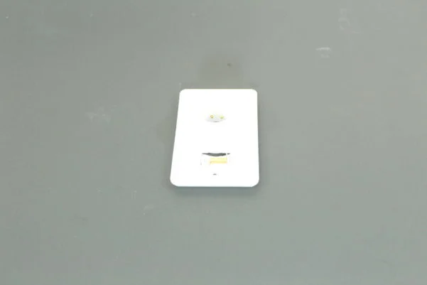 Central Vac Plastic Inlet Cover - White