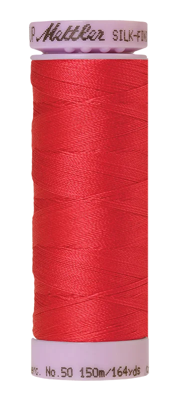 Currant Mettler silk finish egyptian cotton 50WT (164 yd) thread spool. 9105-1392 alternate: 10550-0835