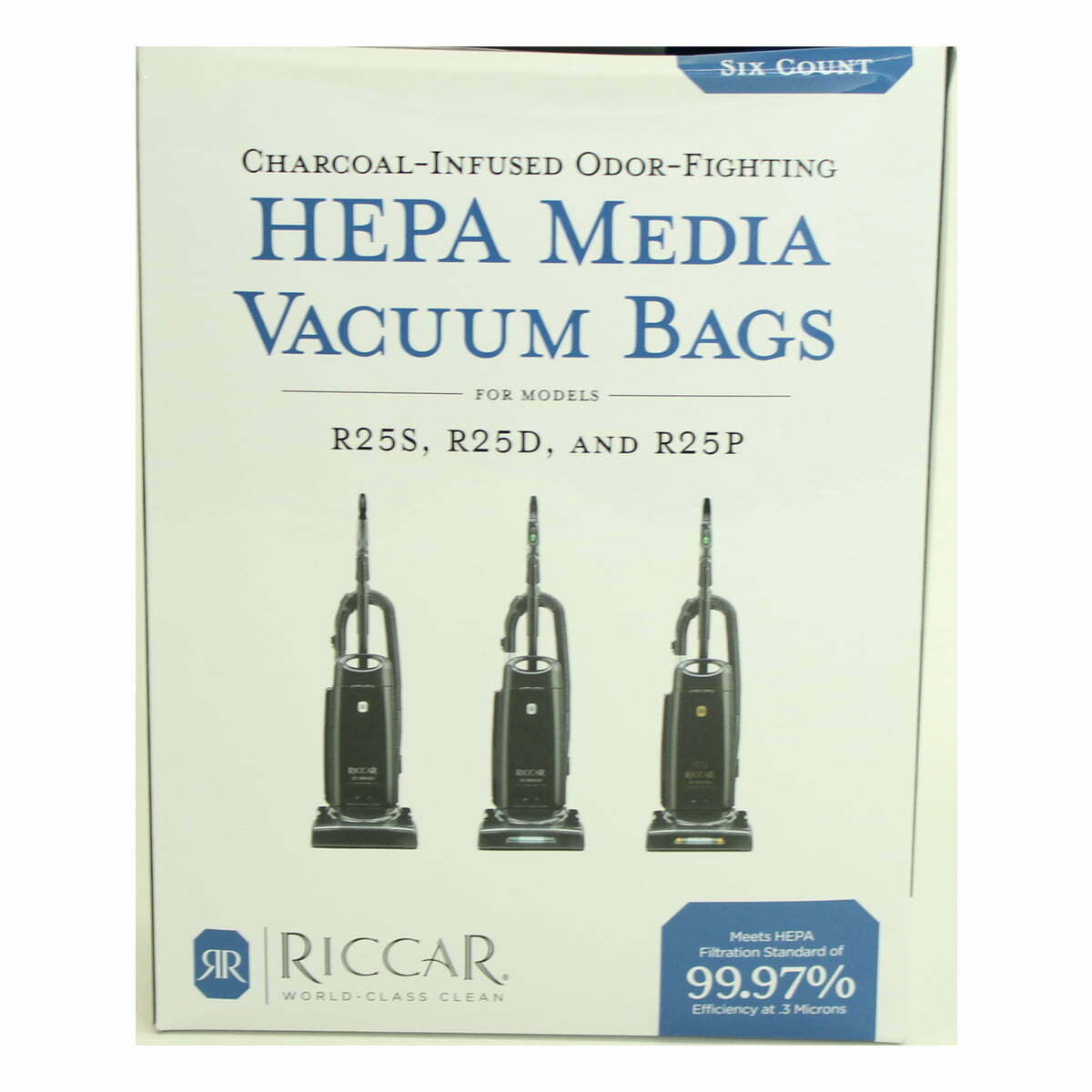 Riccar R25 Series HEPA Media Vacuum Cleaner Bags (6 Pack