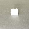 White Slide On Type Polarized Lamp Plugs