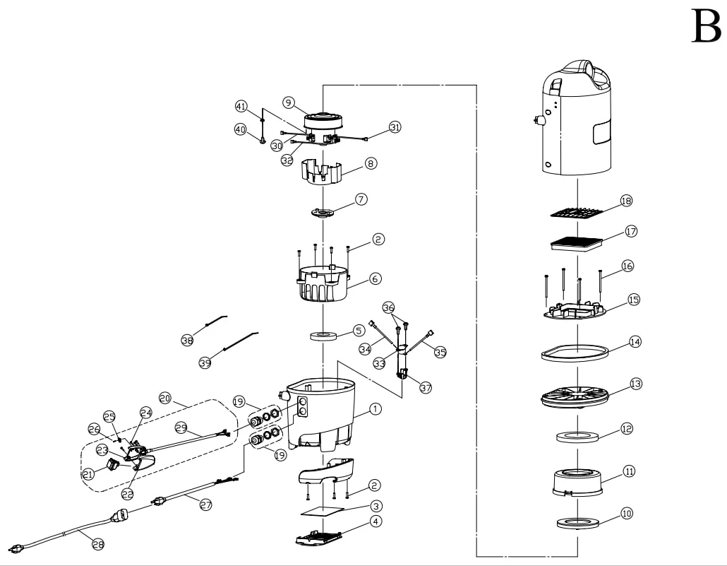 Parts book and Schematics for Cleanmax Models CMBP 6 - VacuumsRUs