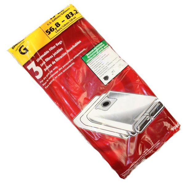 Paper Bag, 15-22 Gal All Around Dust Collectn 3 Pk Part Number: 906-63-00 for Shop Vac