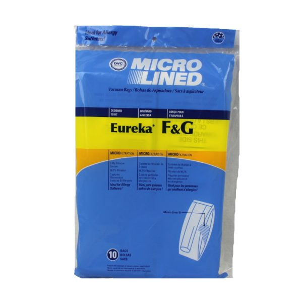 Paper Bag, DVC Sanitaire Style F&G Micro DVC 10PK Part Number: 456705 for Eureka Replacement