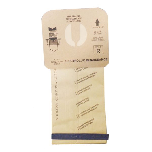 Paper Bag, Electrolux Renaissance 4-Ply Bulk 100CS Part Number: 547719 for Electrolux Replacement