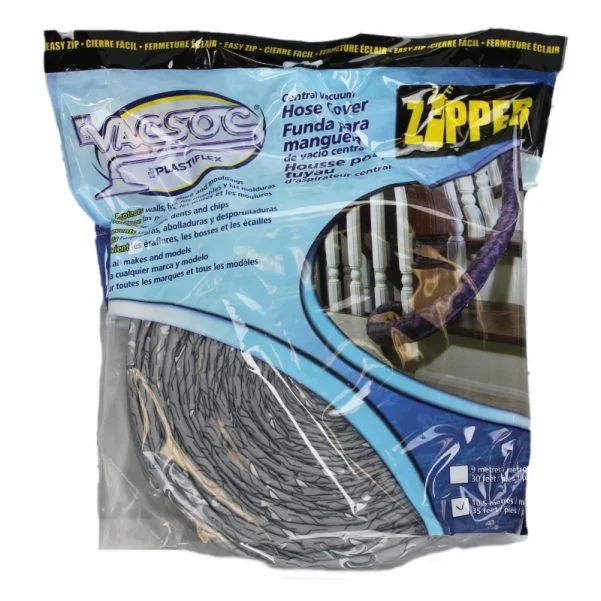 Vacsock, Gray 35' Quilted Padded W/Zipper Part Number: VS-PZGY35 for Fitall