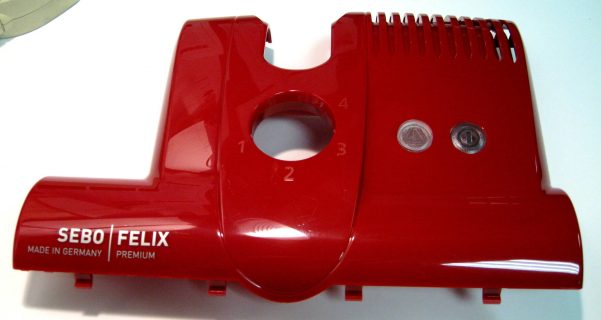 Power Head Cover, with FELIX print, for ET-1 (red) Sebo vacuum cleaner repair part